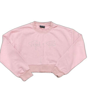 Project X Paris Pink Crop Sweatshirt
